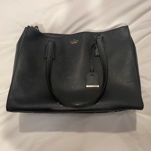 Kate Spade Black Leather Tote